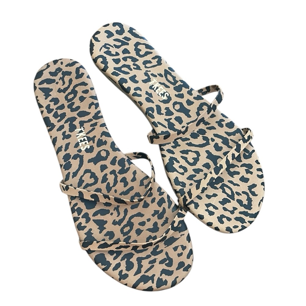 TKEES Gemma Animal Cheetah Leopard Print Sandals New Without Box